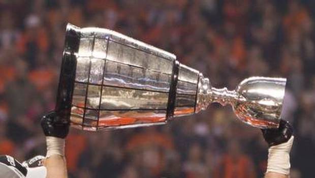The Grey Cup and the Stanley Cup - together 